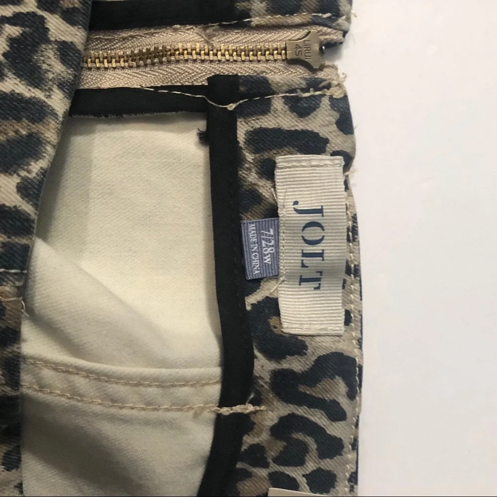 Jolt Stretch Animal Print Leopard Skirt Size 7/28 - Picture 6 of 7